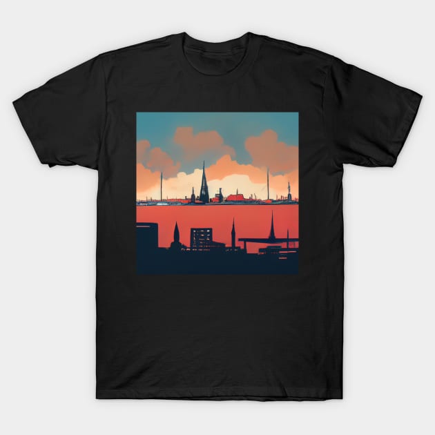 Hamburg | Comics style T-Shirt by ComicsFactory